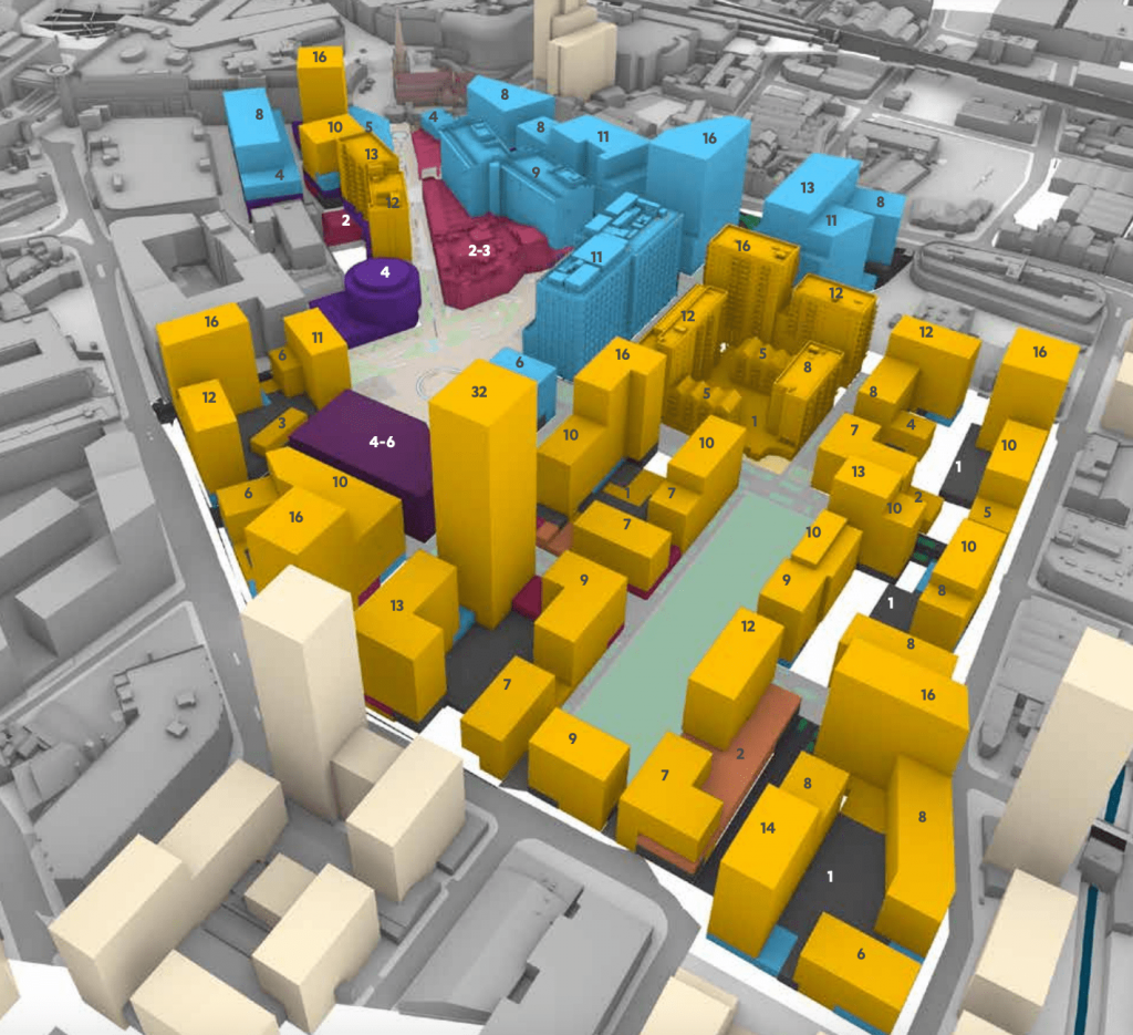 Plans are in for phase one of the £1.9bn Smithfield development ...