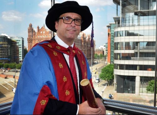 Manchester pharmaceutical CEO receives honorary doctorate