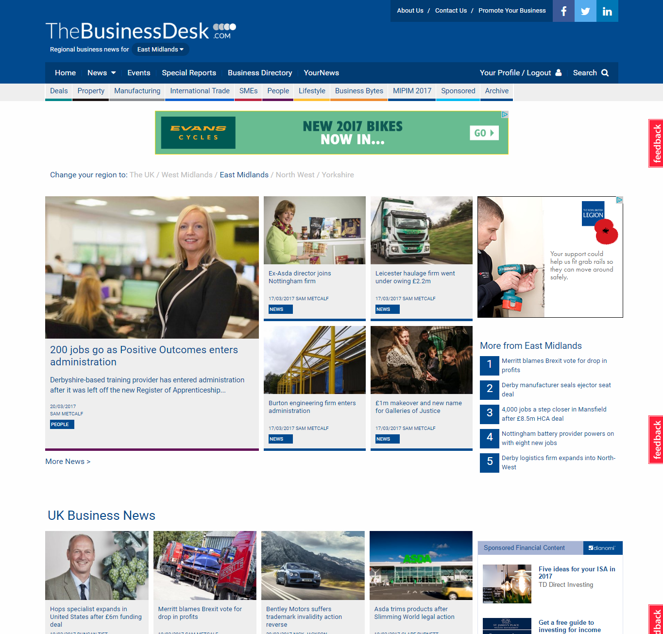 TheBusinessDesk.com unveils new look website | TheBusinessDesk.com